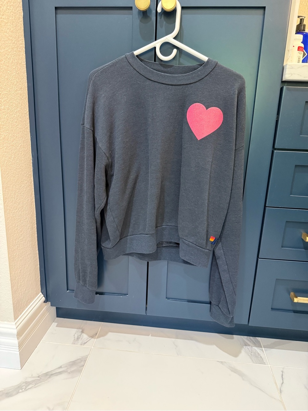 Aviator Nation Sweatshirt with Pink Heart